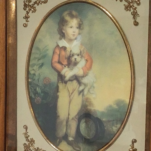 Vintage Master Simpson 8 x 10 by Turner Wall Accessory Framed Print, Child w/Dog - Picture 2 of 8